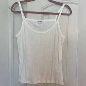 NWOT LESET Pointelle Tank Top